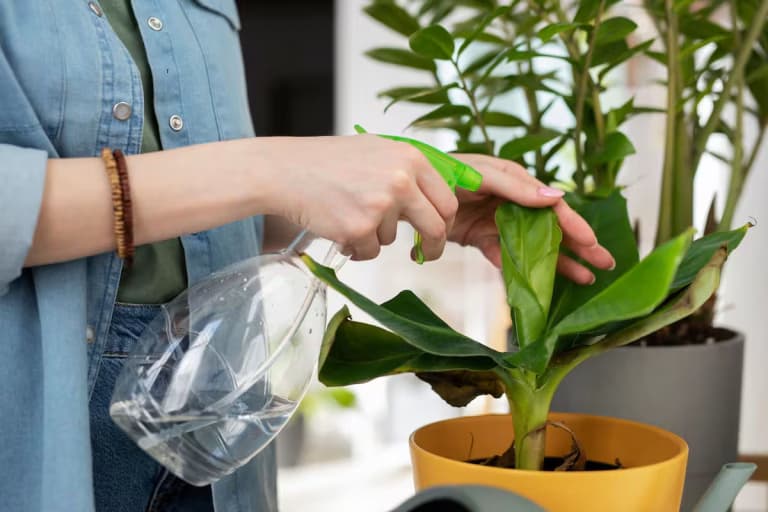 Vinagre como corrector de pH para plantas con hojas amarillas