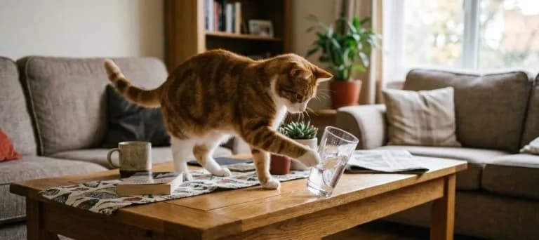 ¿Por qué los gatos empujan objetos al suelo? Esto dice la ciencia