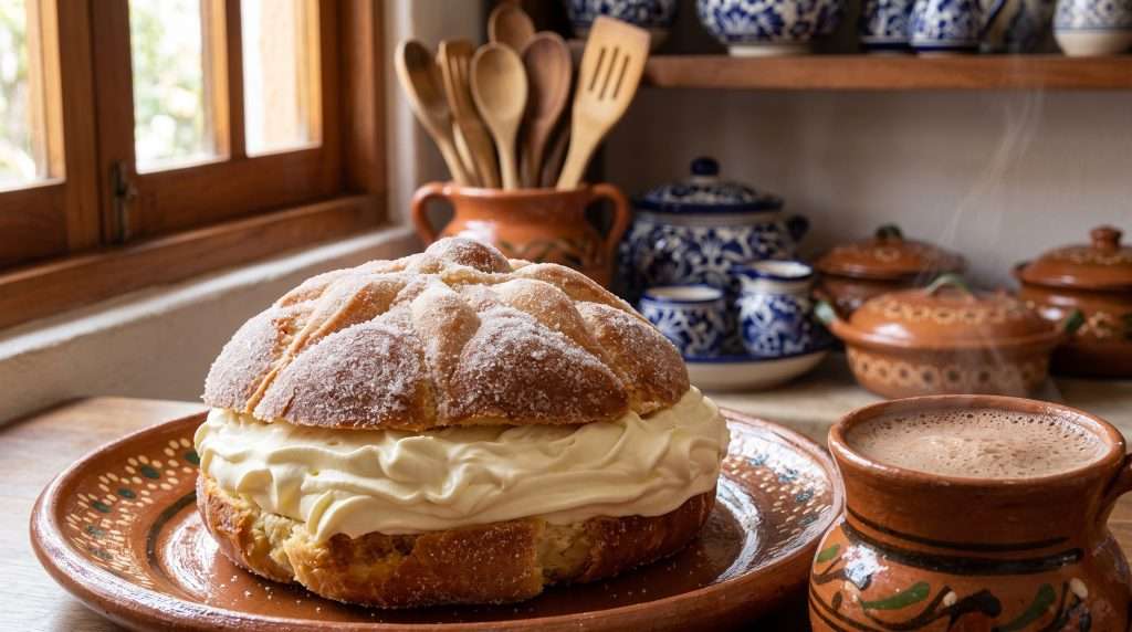 Nata casera para rellenar pan de muerto: cremosa y deliciosa