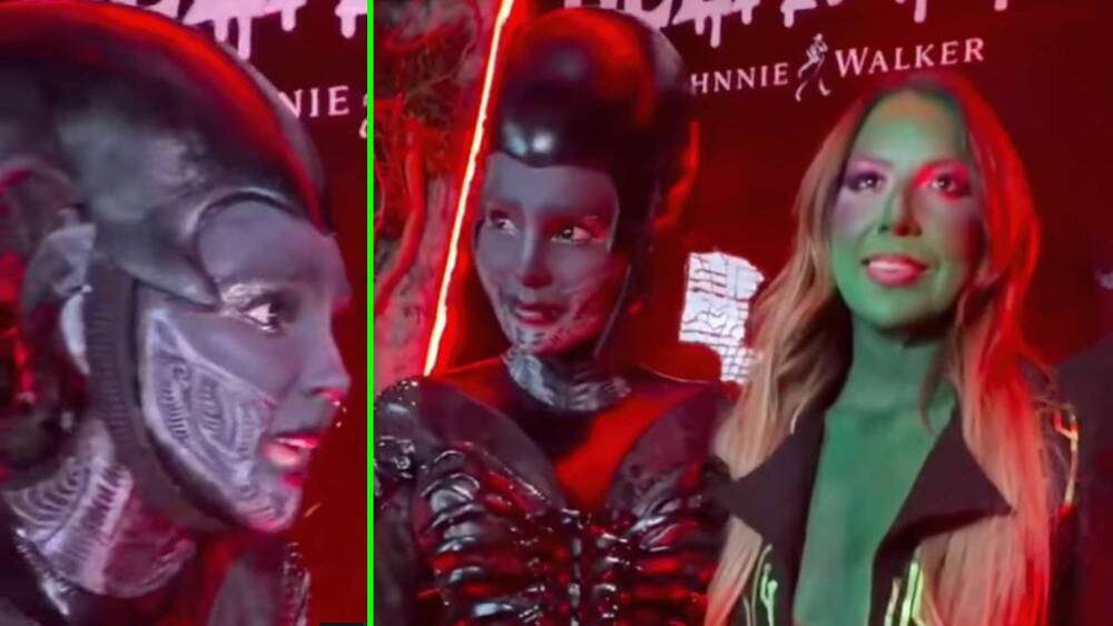 Belinda habló ‘alienígena’ con Mafe Walker aprovechando su disfraz en pleno ‘Beliween’